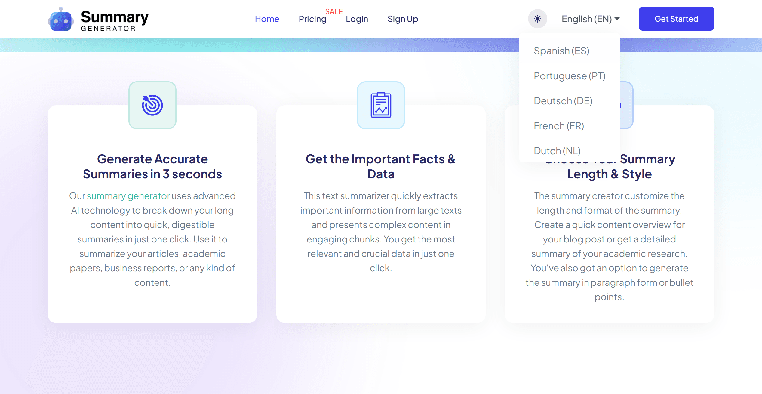 AI Summary Generator