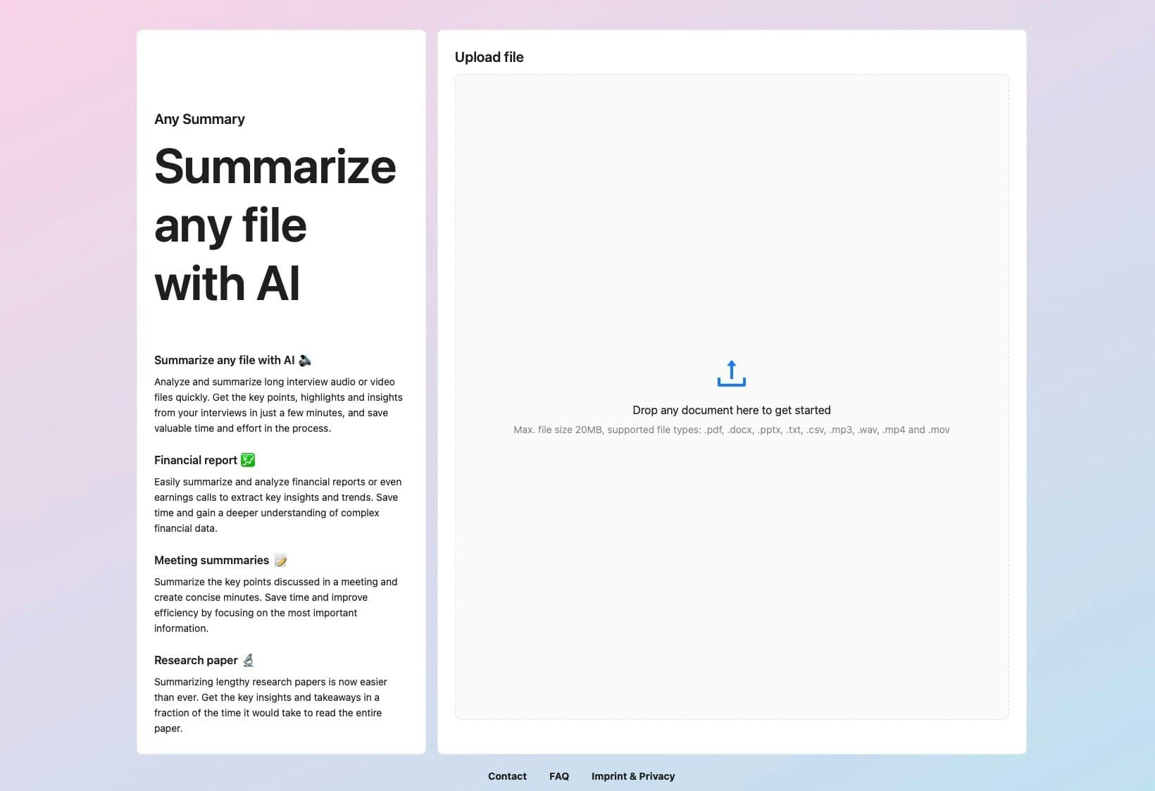 Any Summary - AI工具Logo图标