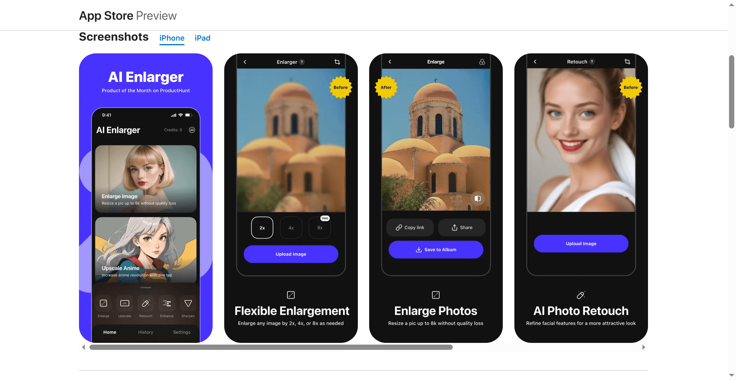 AI Enlarger: for Photo & Anime