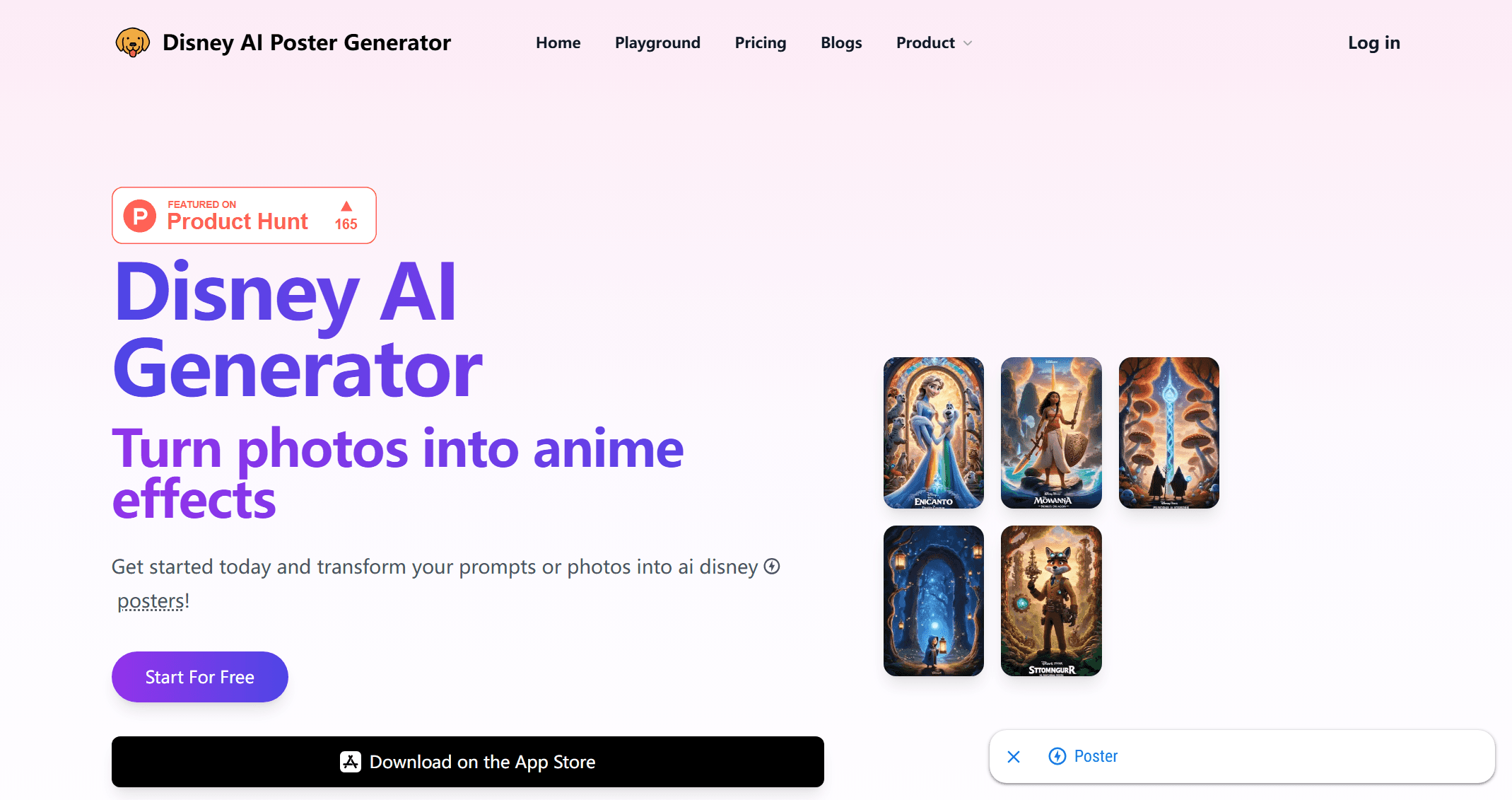 Disney AI Poster Generator